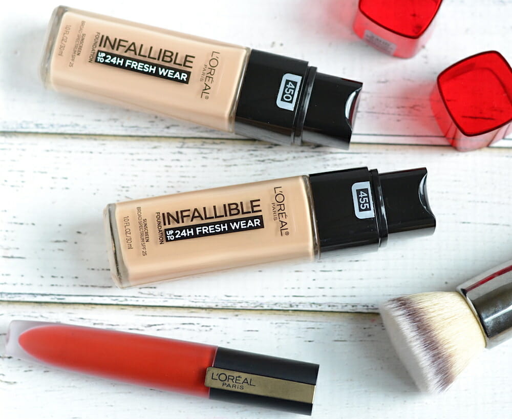 L'Oreal Infallible Fresh Wear Foundation Review and Swatches