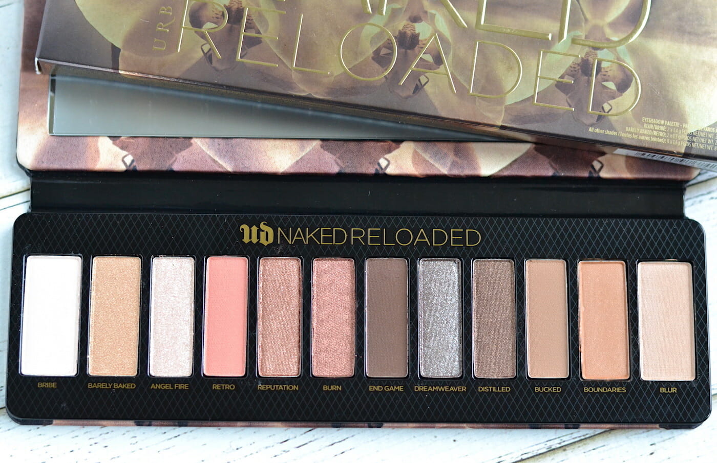 Urban Decay Naked Reloaded Palette swatches and review