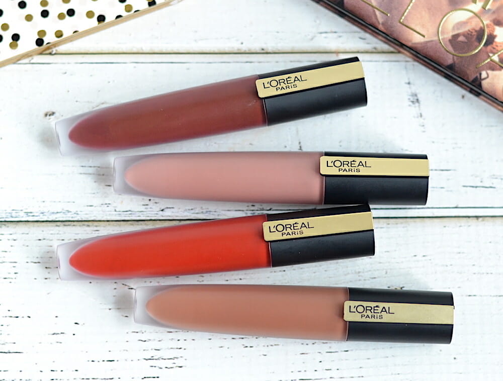 L'Oreal Rouge Signature Matte Lip Ink swatches and review