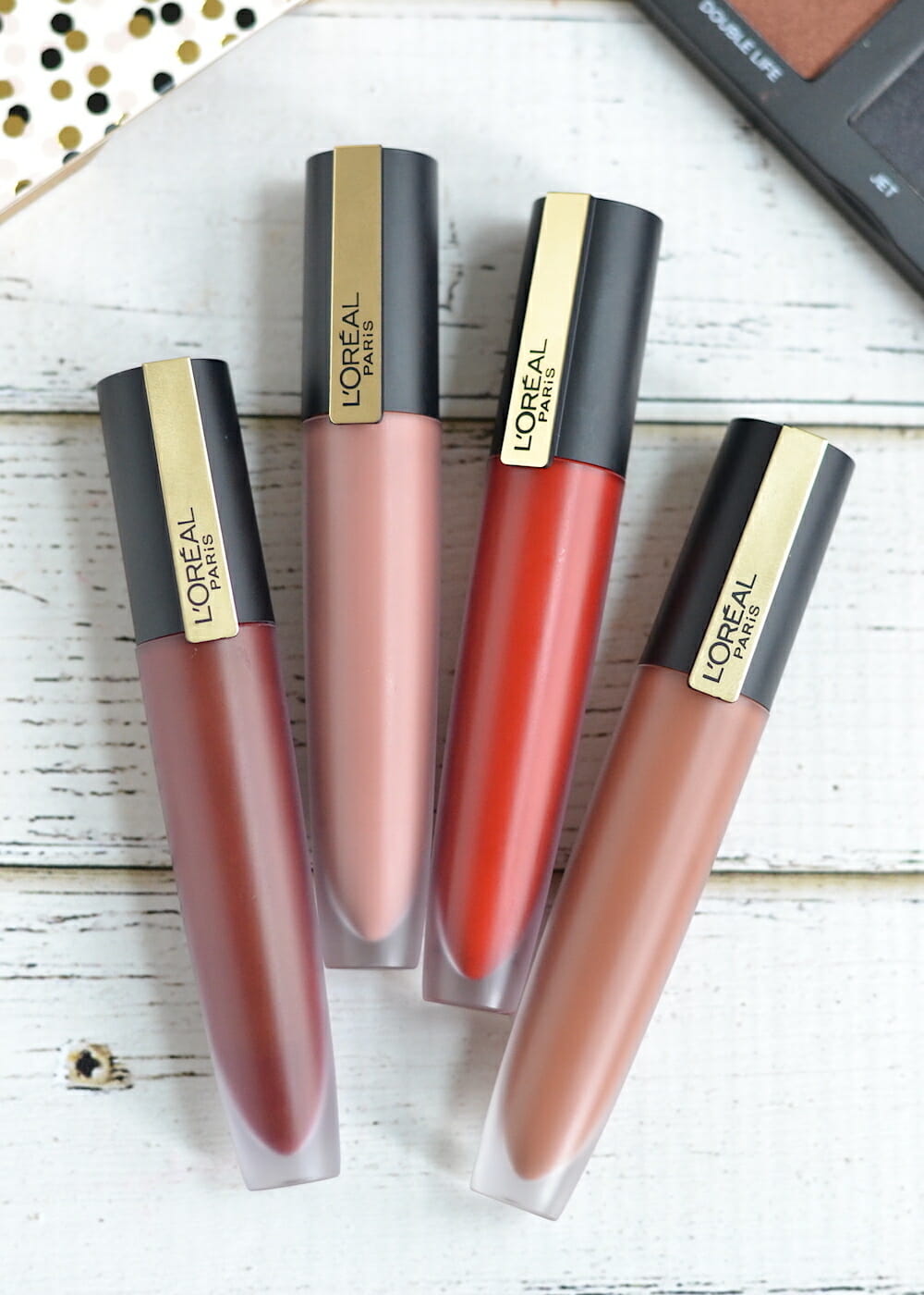L'Oreal Rouge Signature Matte Liquid Lipstick swatches and review