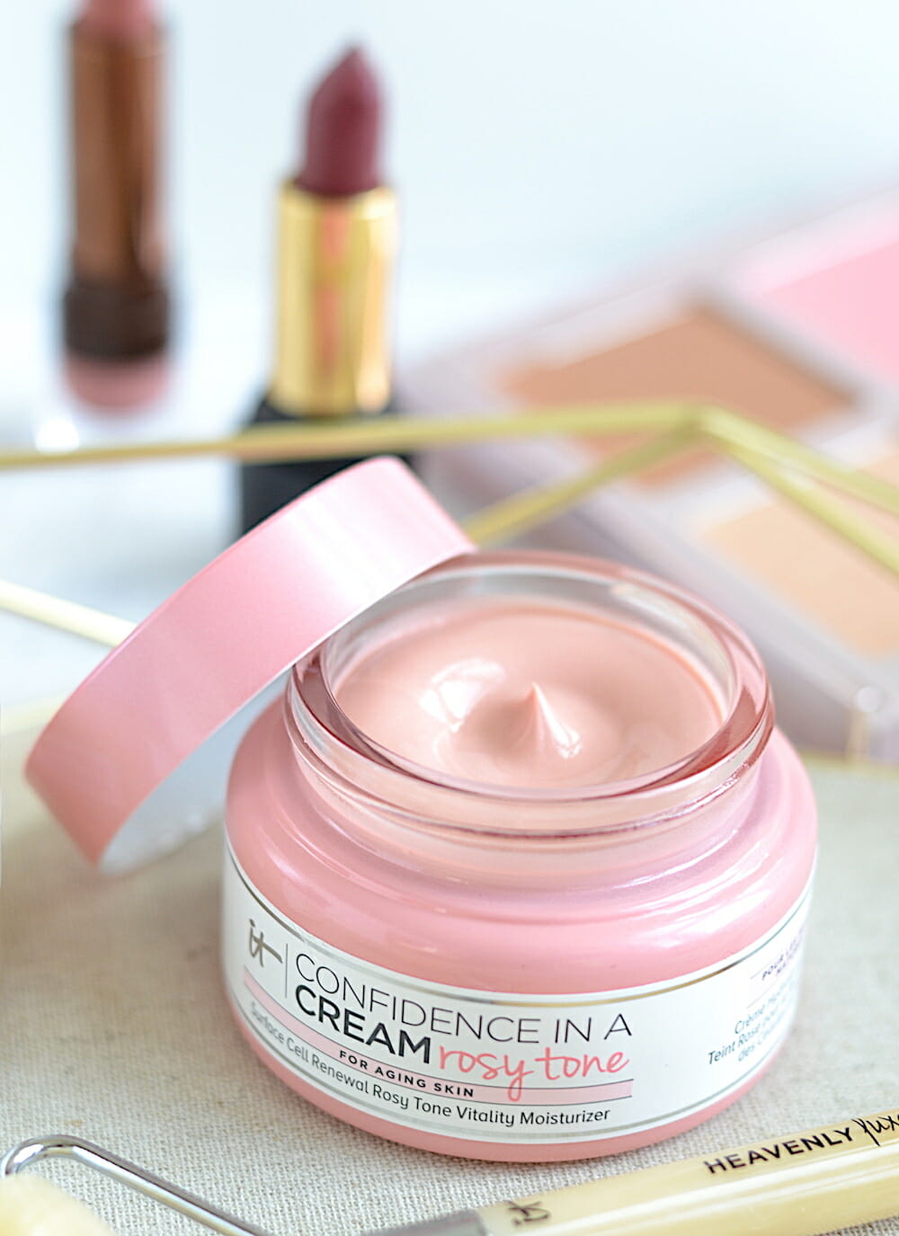 IT Cosmetics Confidence In A Cream Rosy Tone Moisturizer 