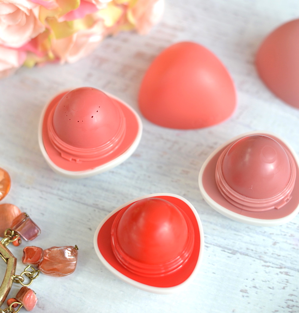 eos Tinted Shea Lip Balm swatches and review