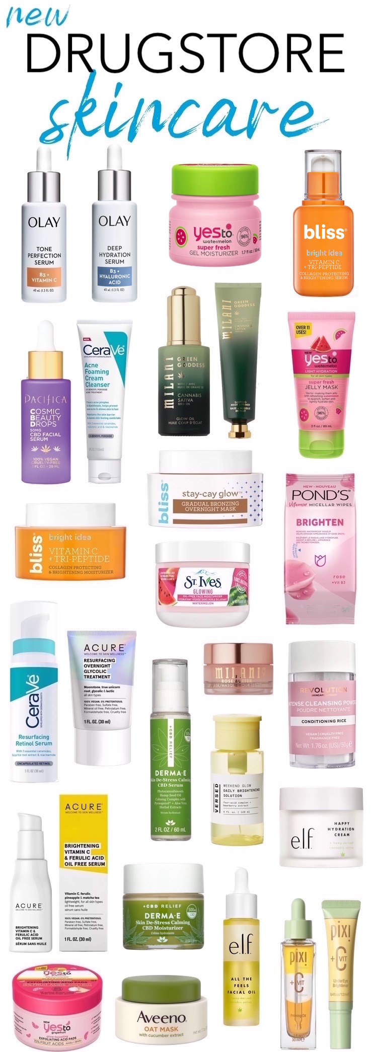 New Drugstore Skincare Products to Try in 2020