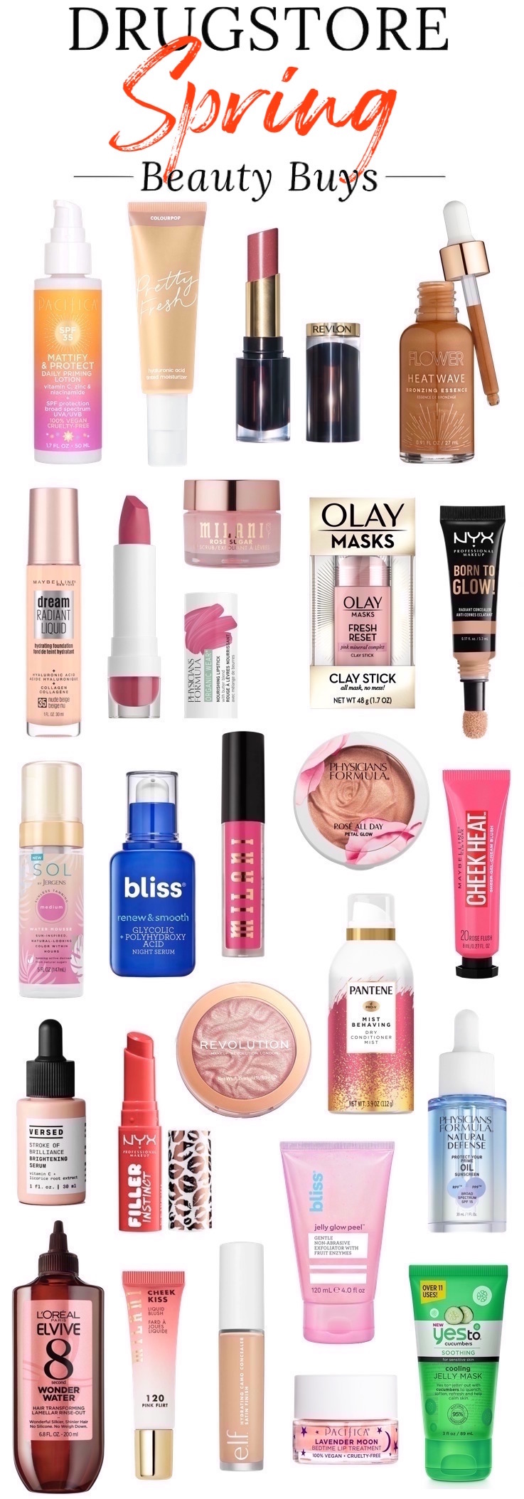Best drugstore beauty products Spring 2020