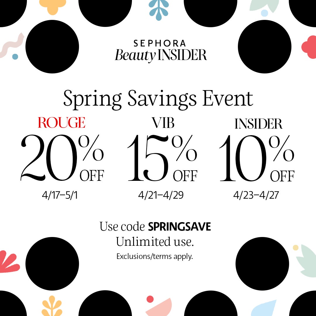 Sephora Beauty Insider Spring Sale 2020 Code and Dates!