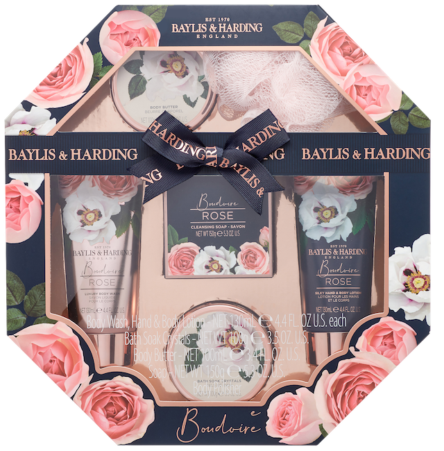 Baylis & Harding Bath Gift Set Boudoire Rose