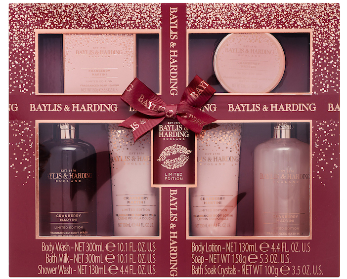 Baylis & Harding Cranberry Martini Luxury Bath Gift Set