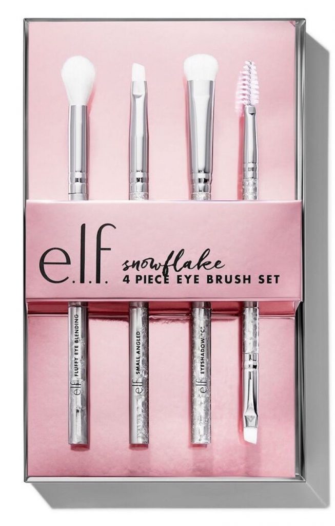 ELF Holiday Snowflake 4 Piece Makeup Brush Set