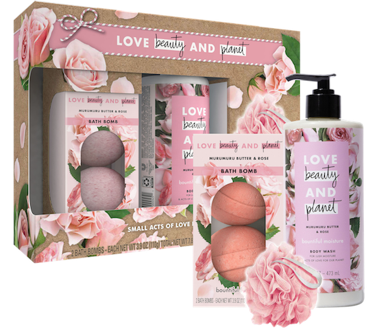 Love Beauty and Planet Rose & Muru Muru Spa Body Holiday Gift Set