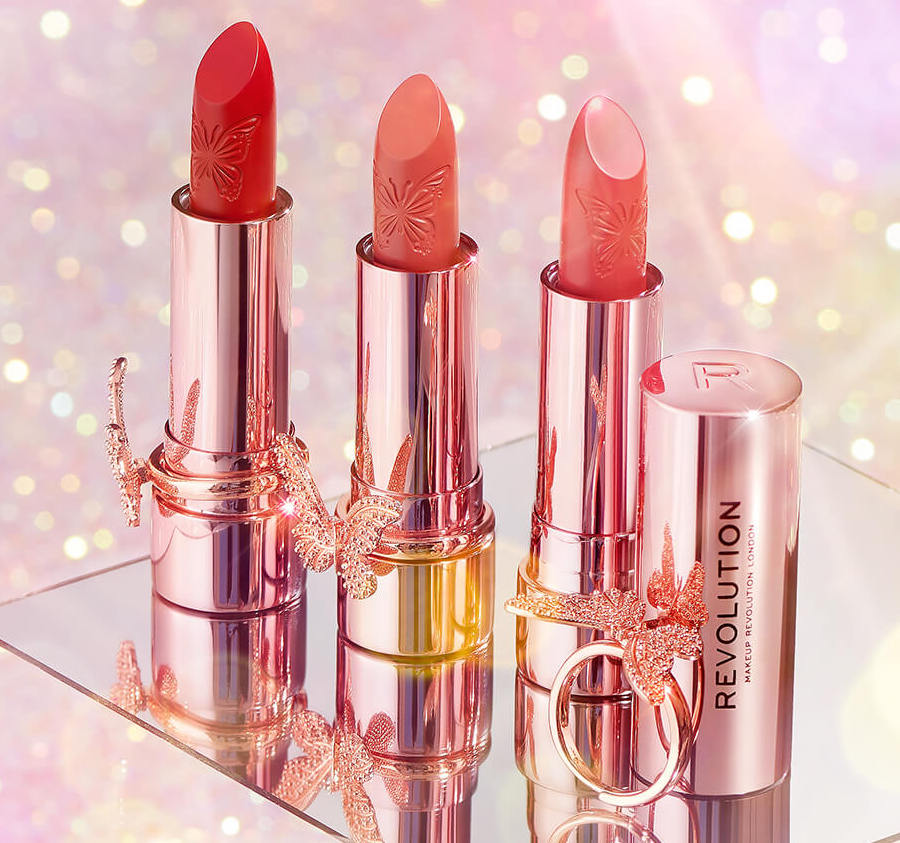 Makeup Revolution Precious Glamour Butterfly Lipsticks