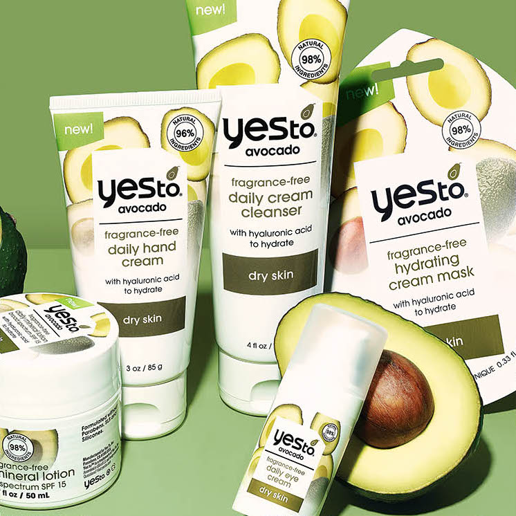 Yes To Avocado skincare collection