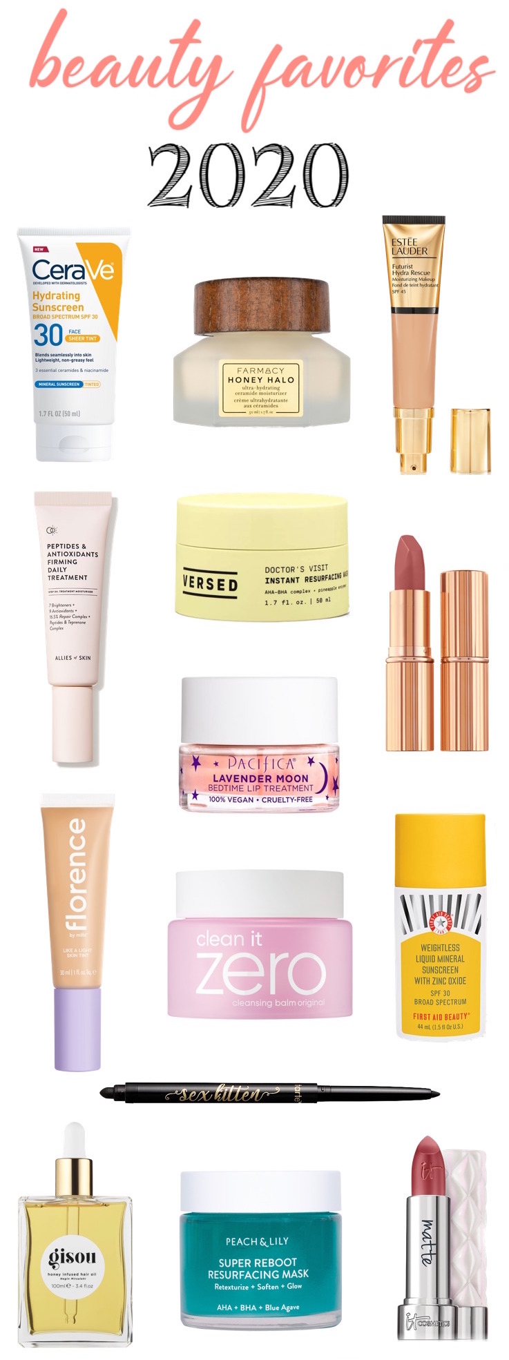 Best beauty products 2020 roundup! My top skincare and makeup favorites that really stood out and secured a top spot in my beauty stash! 