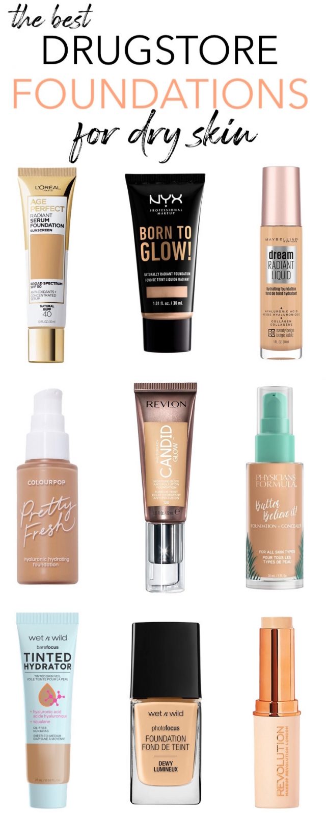 Show Your Glow! Best Drugstore Hydrating Foundations For Dry Skin