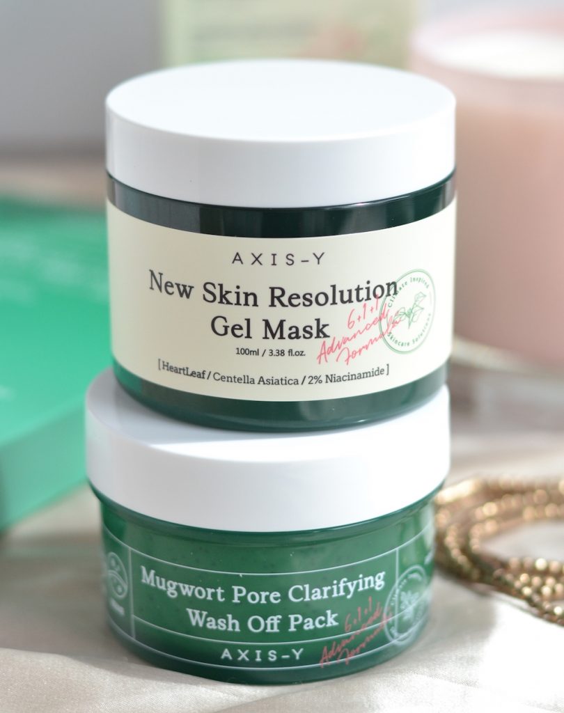 AXIS-Y New Skin Resolution Gel Mask and Mugwort Pore Clarifying Mask