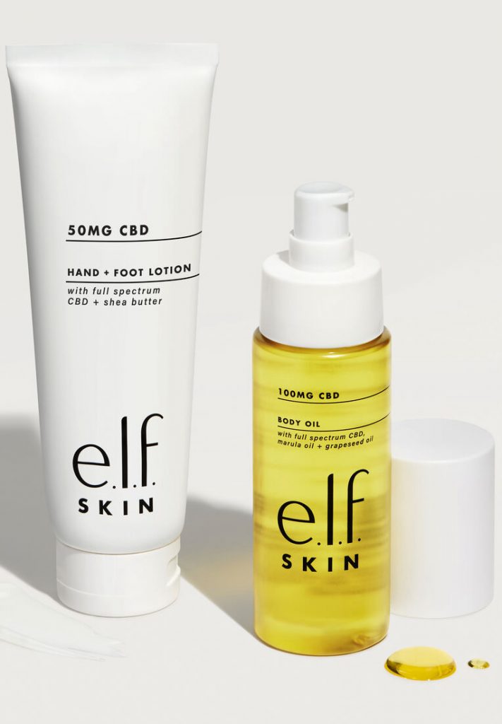 ELF CBD Body Oil and lotion