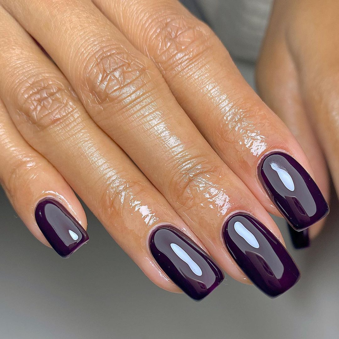 Dark Purple nail polish