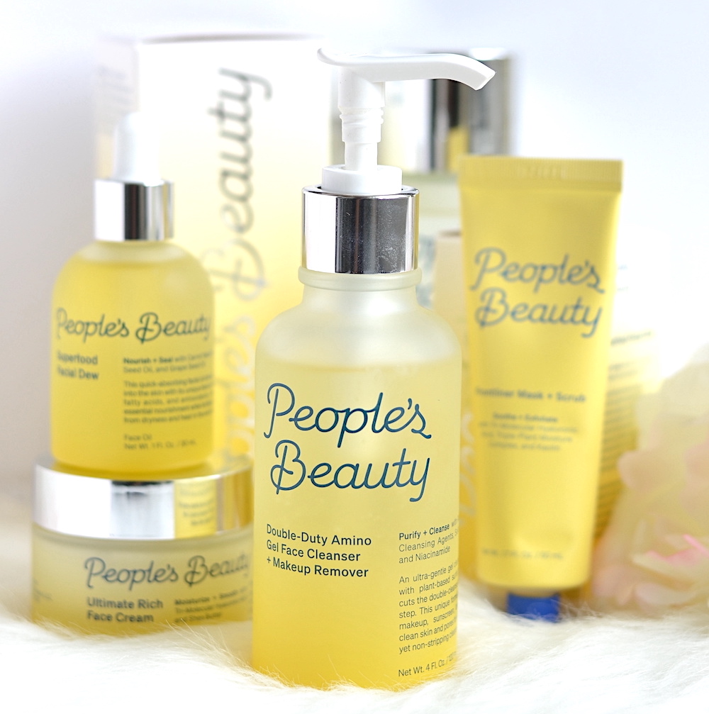 People's beauty Double Duty Amino Gel Face Cleanser Makeup Remover