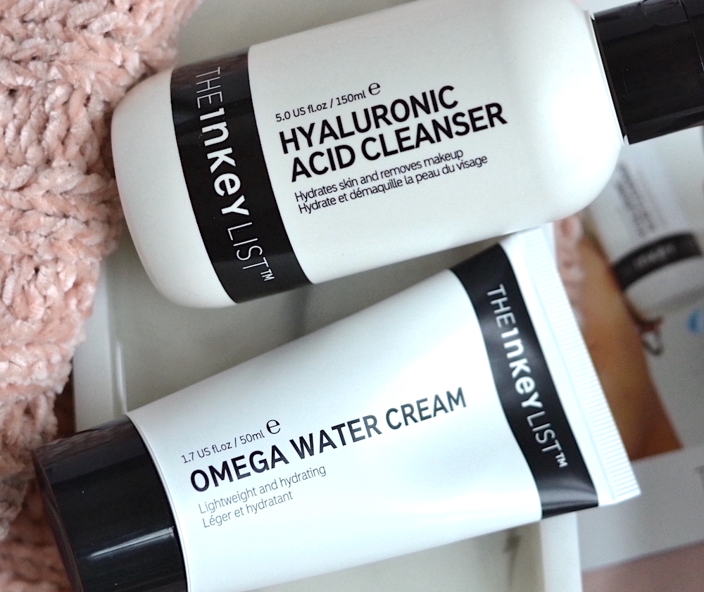 NEW From Inkey List Omega Water Cream and Hyaluronic Acid Cleanser