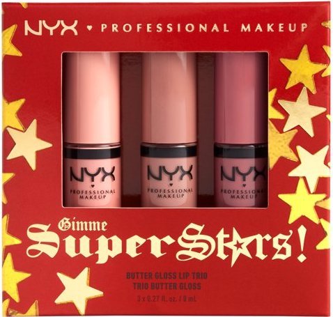 NYX Butter Gloss Trio Holiday Collection Light Nudes
