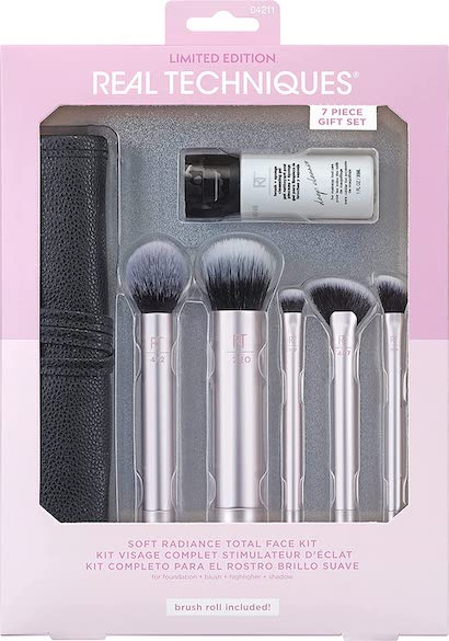 Real Techniques Limited Edition Soft Radiance Total Face Makeup Brush Set