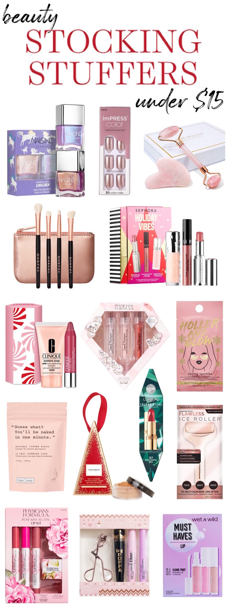 Small gifts, big smiles! These self-care and beauty stocking stuffers under $15 are the perfect size & price and pack a big punch!
