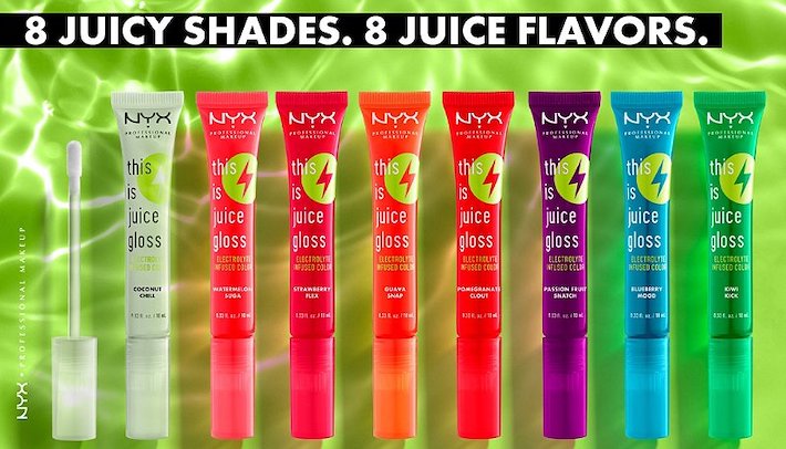 NYX This is Juice lip glosses