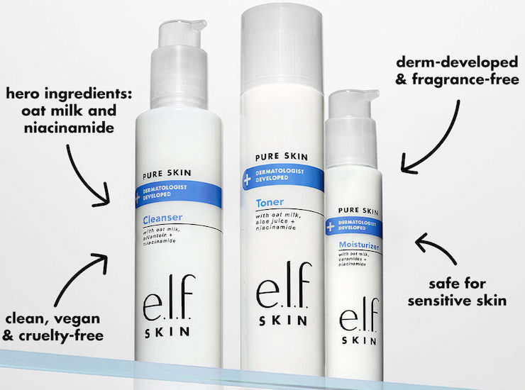 elf pure skin skincare collection