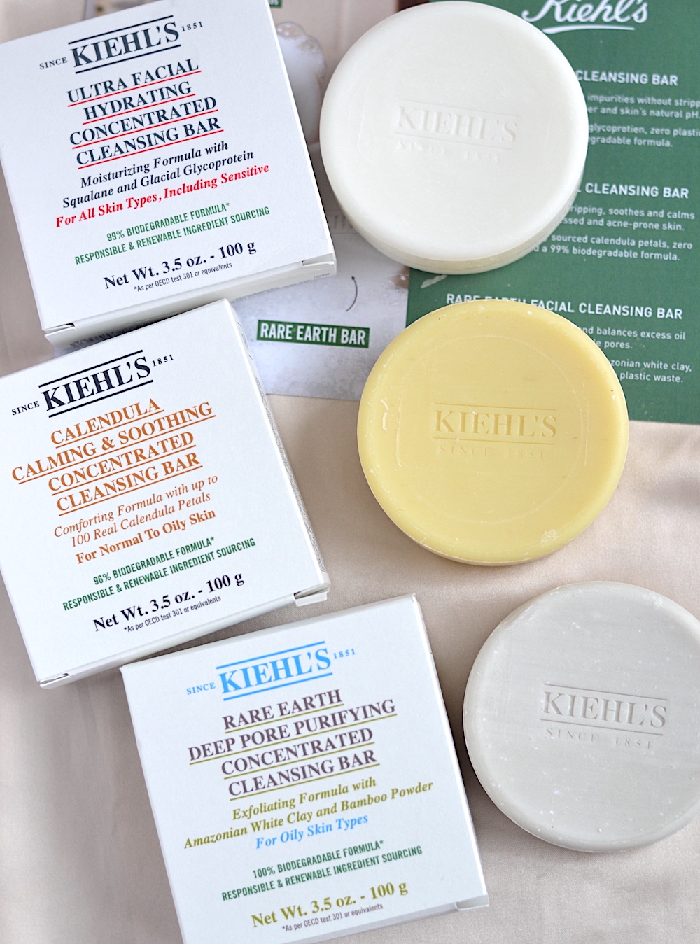 Kiehl's Concentrated Facial Cleansing Bars are the perfect way to find a gentle cleanser to pamper your skin, while also staying eco-friendly!