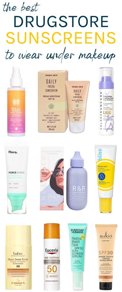 Searching for a super light SPF with a smooth, never-greasy finish? Here are the best drugstore sunscreens to wear under makeup that layer without pilling!