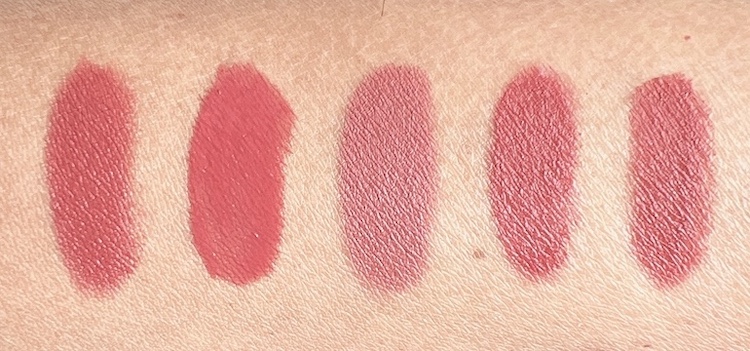 Favorite fall lipstick shades swatches