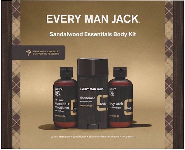 Every Man Jack Men Sandalwood Essentials Body Kit
