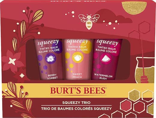 Burt's Bees Squeezy Trio Tinted Lip Balm set