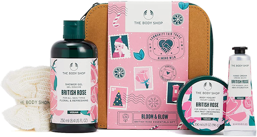 The Body Shop Bloom and Glow British Rose 4-Piece Gift Set