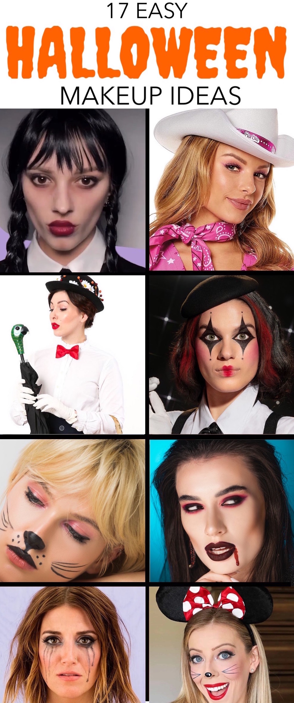 17 Easy Halloween Makeup & Costume Ideas to Get You Inspired