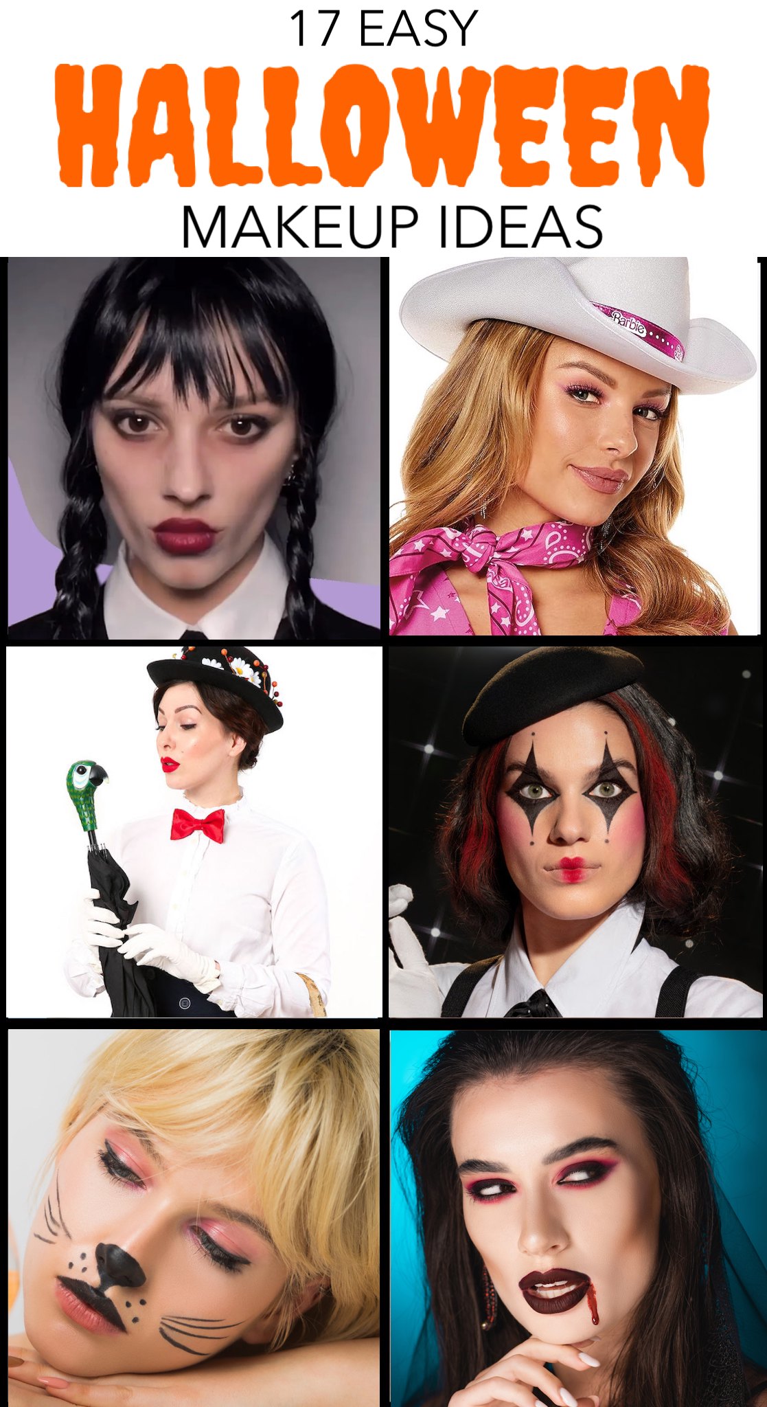 Easy Halloween Makeup Tutorials That Your Inner Lazy Girl Will