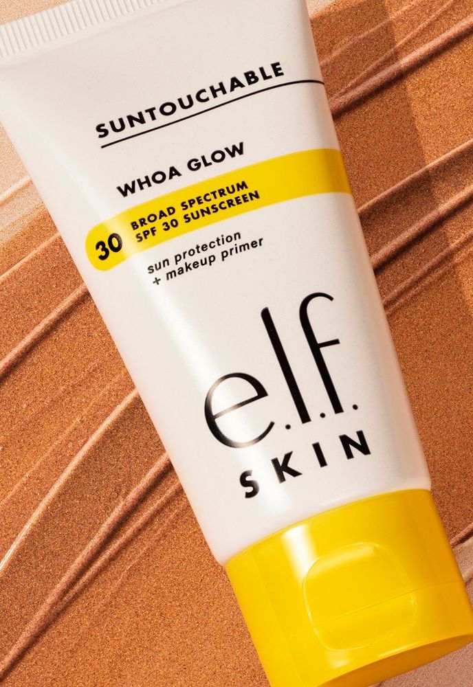 Elf Suntouchable Whoa Glow SPF 30 sunscreen