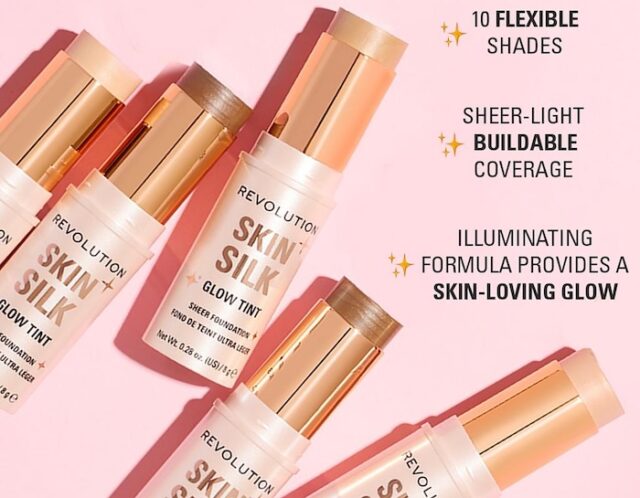 Revolution Beauty Skin Silk Glow Tint Sheer Foundation Stick