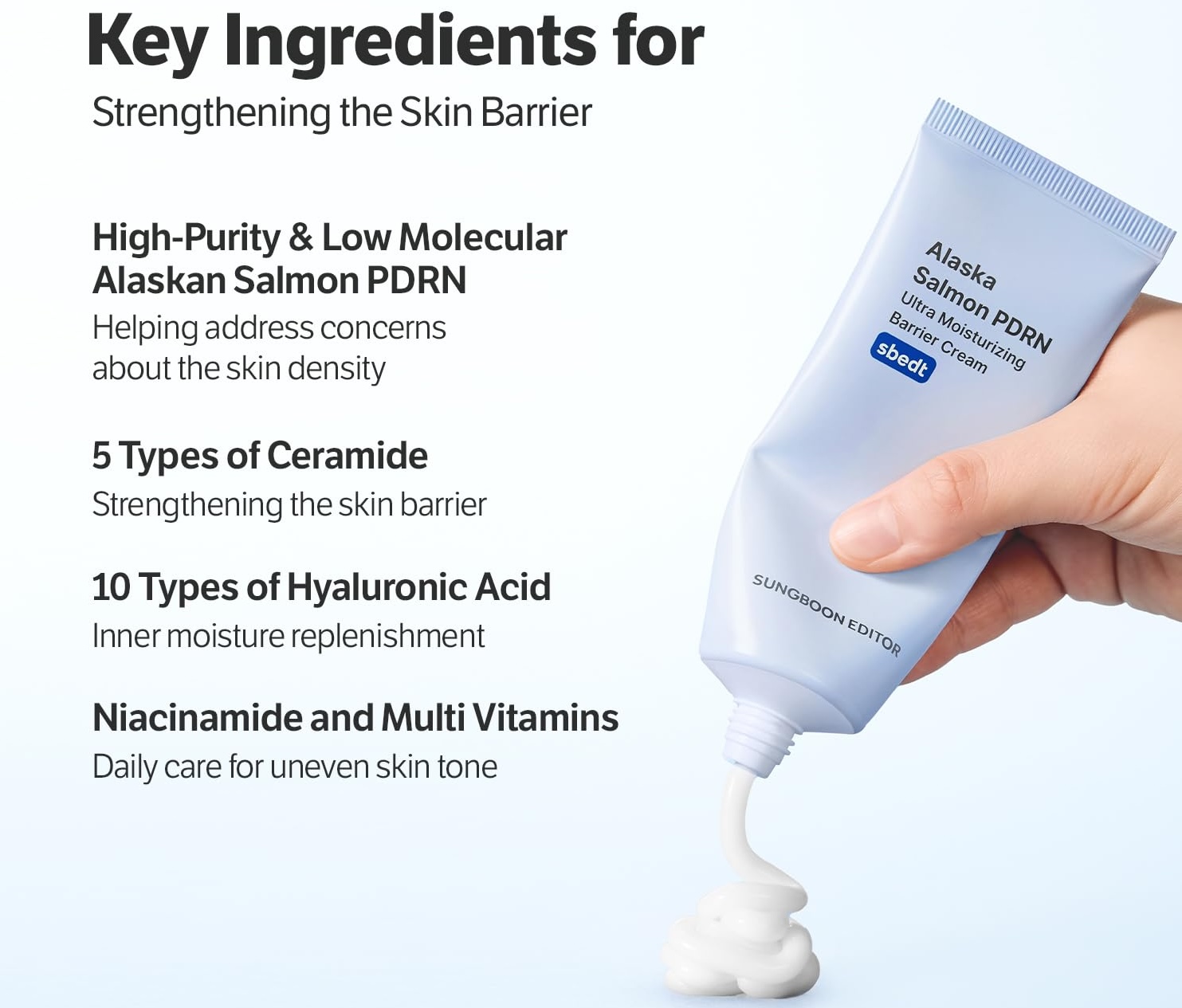 SUNGBOON EDITOR Alaska Salmon PDRN Ultra Moisturizing Barrier Cream