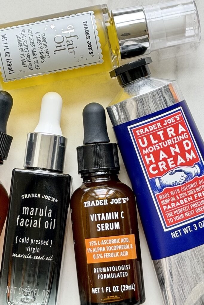 Trader Joe's skincare products