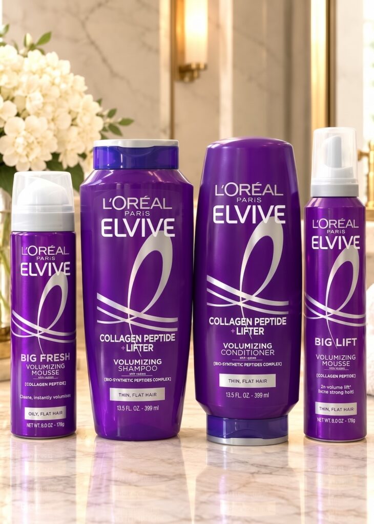 L’Oreal Elvive Big Lift volumizing mousse and dry shampoo